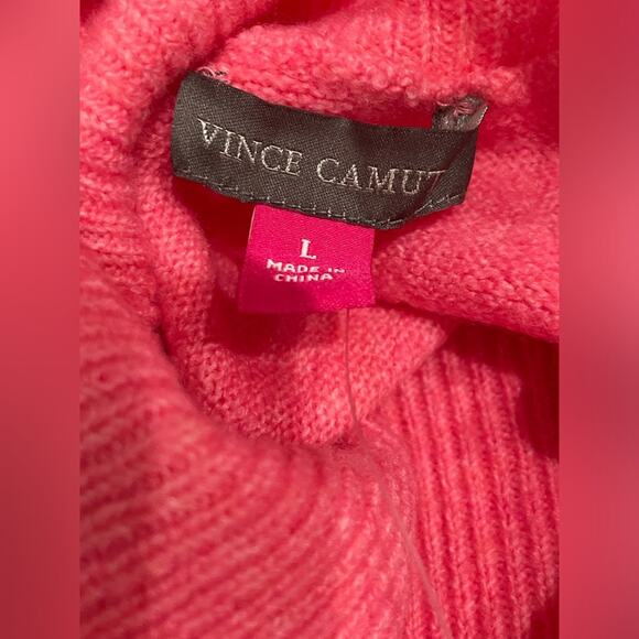Vince‎ Camuto Pink Turtleneck Long Sleeve Sweater- Large- NWT - Picture 5 of 8